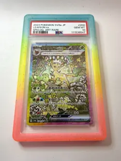 PSA 10 Leafeon EX 200/187 SAR SV8A Terastal Festival Japanese Pokemon Card MINT - Image 1