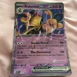 Pokemon Alakazam Jumbo Card Promo Set 151 Portuguese TCG - Image 1