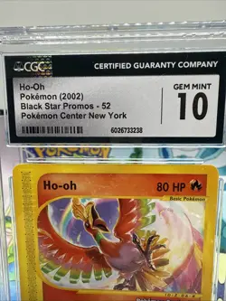 Ho-Oh # 52 Black Star Promo Pokemon Center NY Stamped Card CGC GEM MINT 10 - Image 2