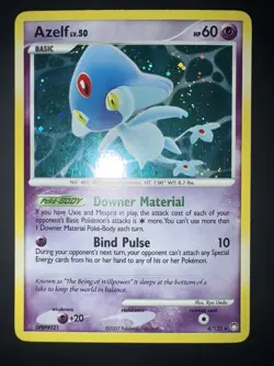 Pokemon TCG Azelf Mysterious Treasures 4/123 Holo Rare Card - Image 1