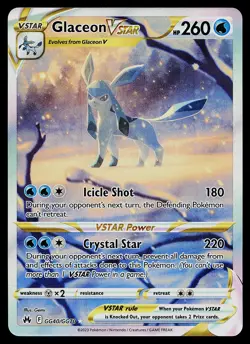 Pokemon Card - Glaceon VSTAR Crown Zenith GG40/GG70 Ultra Rare - Image 1