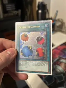 Yugioh Card Scapegoat Ultimate Rare Op08 Italian Miscut / Misprint. No Border. - Image 2