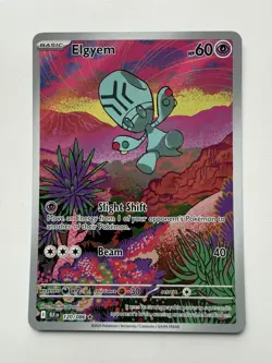 Pokemon Elgyem Illustration Rare Card 120/086 S&V Black Bolt - NM / M - Image 1
