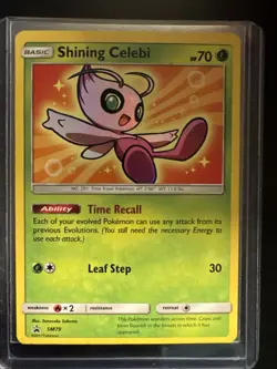 Shining Celebi SM79 Sm Promo Holo Pokemon Card - Image 1
