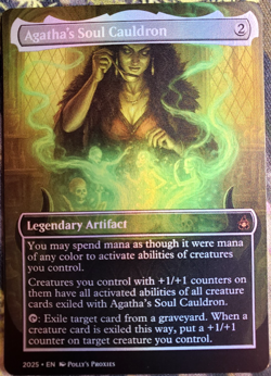 Agatha's Soul Cauldron FOIL (MISCUT) Proxy Playtest Card with Custom Fantasy Art - Image 1