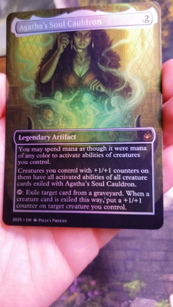 Agatha's Soul Cauldron FOIL (MISCUT) Proxy Playtest Card with Custom Fantasy Art - Image 2