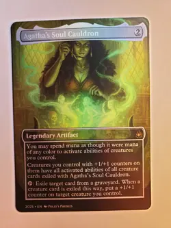 Agatha's Soul Cauldron FOIL (MISCUT) Proxy Playtest Card with Custom Fantasy Art - Image 3