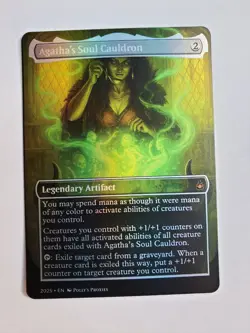 Agatha's Soul Cauldron FOIL (MISCUT) Proxy Playtest Card with Custom Fantasy Art - Image 5