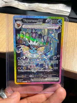 Pokemon TCG Vaporeon EX Prismatic Evolutions Special Illustration Card 149/131 - Image 1