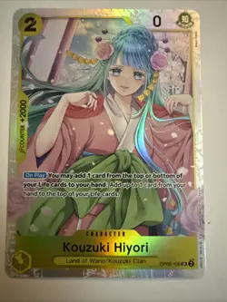 OP06-106 Kouzuki Hiyori : Super Rare One Piece English TCG Card CCG - Image 1