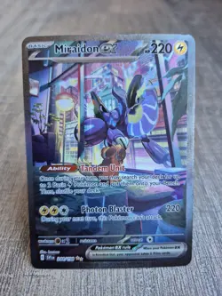 Miraidon ex 244/198 Scarlet & Violet Full Art Ultra Rare Holo Pokemon Card NM - Image 1