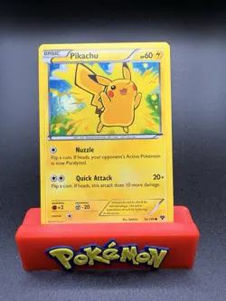 Pikachu - 42/146 (2014 Movie Promo) Holo - Pokemon Card - NM - Image 1
