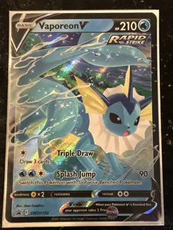 Vaporeon V SWSH150 SWSH Promo Pokemon Card NM - Image 1