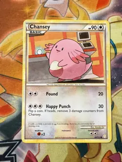 Pokemon Card Chansey HeartGold SoulSilver Common 58/123 Near Mint - Image 1