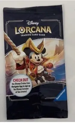 Disney Cruise Treasure Exclusive Promo Lorcana Mickey Mouse Captain Card Sealed - Image 1