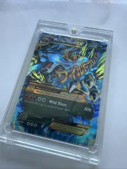 Pokemon Mega M Charizard EX TCG Secret Ultra Rare Holo Card XY Flashfire 108/106 - Image 1