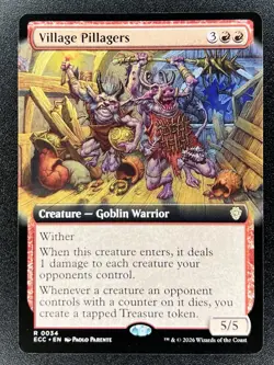 Village Pillagers R 0034 Extended Art MTG: Lorwyn Eclipsed NM - Image 1