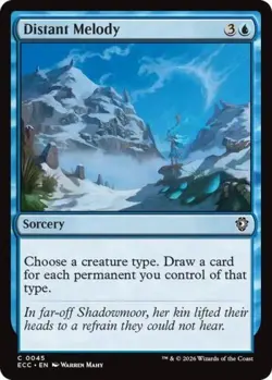 ~ Distant Melody ~ NM ~ Commander: Lorwyn Eclipsed ~ MTG ~ - Image 1