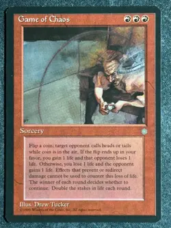 Game of Chaos Ice Age MTG Magic the Gathering 1995 - Image 1