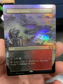 Sulfurous Springs : *FOIL* Borderless NM MTG Dominaria United - Image 1