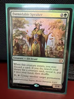 Magic the Gathering Lorwyn Eclipsed Formidable Speaker #176 Foil Mint - Image 1