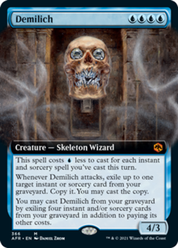 Mint/Near-Mint, English - 1 x MTG Demilich - Foil - Extended Art Adventures in t - Image 1