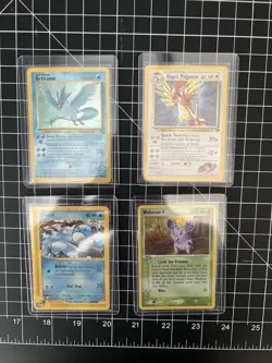 Pokemon TCG Card Bundle ($35+ Value) - Holo Rare Articuno, Holo Nidoran, Koga’s. - Image 1