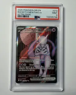 Pokemon TCG Team Rockets Mewtwo EX Special Illustration PSA 9 - Image 1