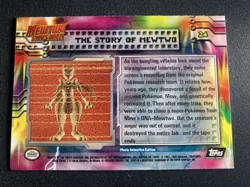 1999 Topps Pokemon The First Movie The Story of Mewtwo 24 Black Logo - Image 2