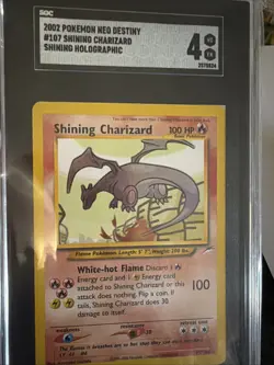 2002 Pokemon Neo Destiny Shining Charizard Sgc 4 - Image 1
