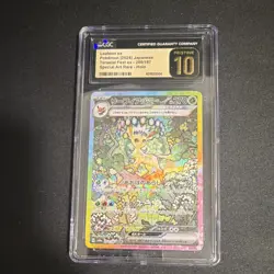 Pokemon Leafeon ex 200/187 Terastal Fest ex CGC 10 Art Rare Holo Japanese - Image 1