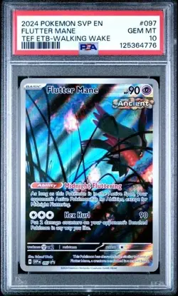 FLUTTER MANE #097 PSA 10 2024 POKEMON SVP EN TEF ETB WALKING WAKE - Image 1
