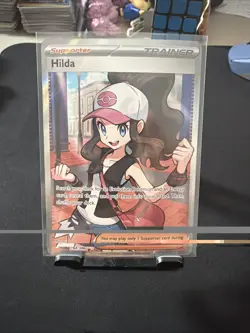 Hilda 164/086 Full Art Ultra Rare SV: White Flare Pokemon TCG Trainer NM - Image 1