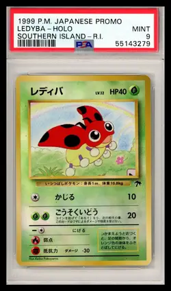 1999 Pokemon Ledyba Holo Southern Island Japanese PSA 9 - Image 1