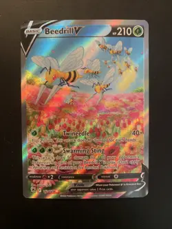 Pokemon Beedrill V #161/189 Alternative Art Astral Radiance NM - Image 1