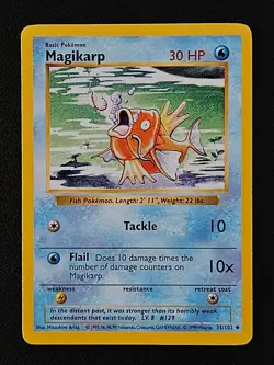 Magikarp 35/102 Shadowless Pokemon 1999 WOTC Unlimited Base Set - Image 1