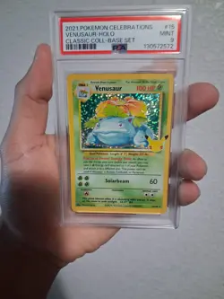 2021 POKEMON CELEBRATIONS CLASSIC COLL #15 VENUSAUR-HOLO PSA 9 - Image 1