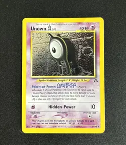 Pokemon TCG - Unown A - 14/75 - Rare - Holo - Neo Discovery [Moderately Played] - Image 1