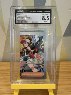 Pokemon TCG - Hilda SIR 171/086 White Flare - CGC 8.5 Error - Narrow Miscut - Image 1