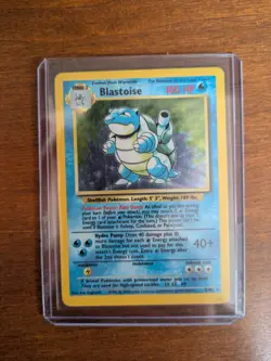 Pokemon TCG Blastoise Holo Rare Base Set 2/102 - Image 1