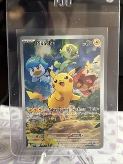 Pikachu (Paldea Evolved ETB) Pokemon Scarlet & Violet Black Star Promo #027 - Image 1