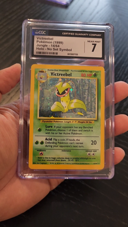 VICTREEBEL - HOLO - No Set Symbol - CGC 7 - 1999 Pokemon Jungle #14 / 64 - Image 2
