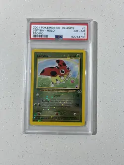 Pokemon Ledyba Southern Islands Holo Promo #7 PSA 8 ( Swirl 💫) - Image 1