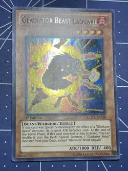 Yu-Gi-Oh Gladiator Beast Laquari LCGX-EN238 Secret Rare 1st Edition VLP - Image 2