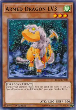 Armed Dragon LV3 - LED2-EN025 - Common - 1st Edition - Lightly Played - Image 1