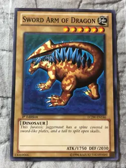YUGIOH Sword Arm Of Dragon LCJW-EN146 Common 1ST Edition Lp/Nm - Image 1