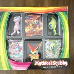 Pokemon Mythical Squishy Premium Collection Box Mew Victini Celebi 2021 English - Image 4