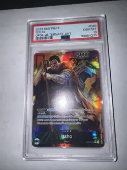 PSA 10 English One Piece OP04-020 Issho Alternate Art Kingdoms of Intrigue - Image 2