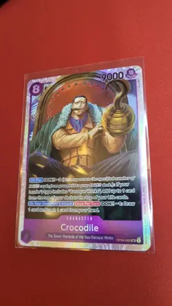 Crocodile OP04-060 One Piece Kingdoms Of Intrigue SR Near Mint CCG - Image 1
