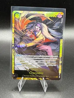 One Piece Crocodile OP14-120 SEC Gold Foil The Azure Sea’s Seven - Image 1